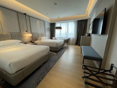 プトラジャヤ・マリオットのエグゼクティブデラックスツインルーム（1111号室）宿泊記ブログ【Putrajaya Marriott Hotel】